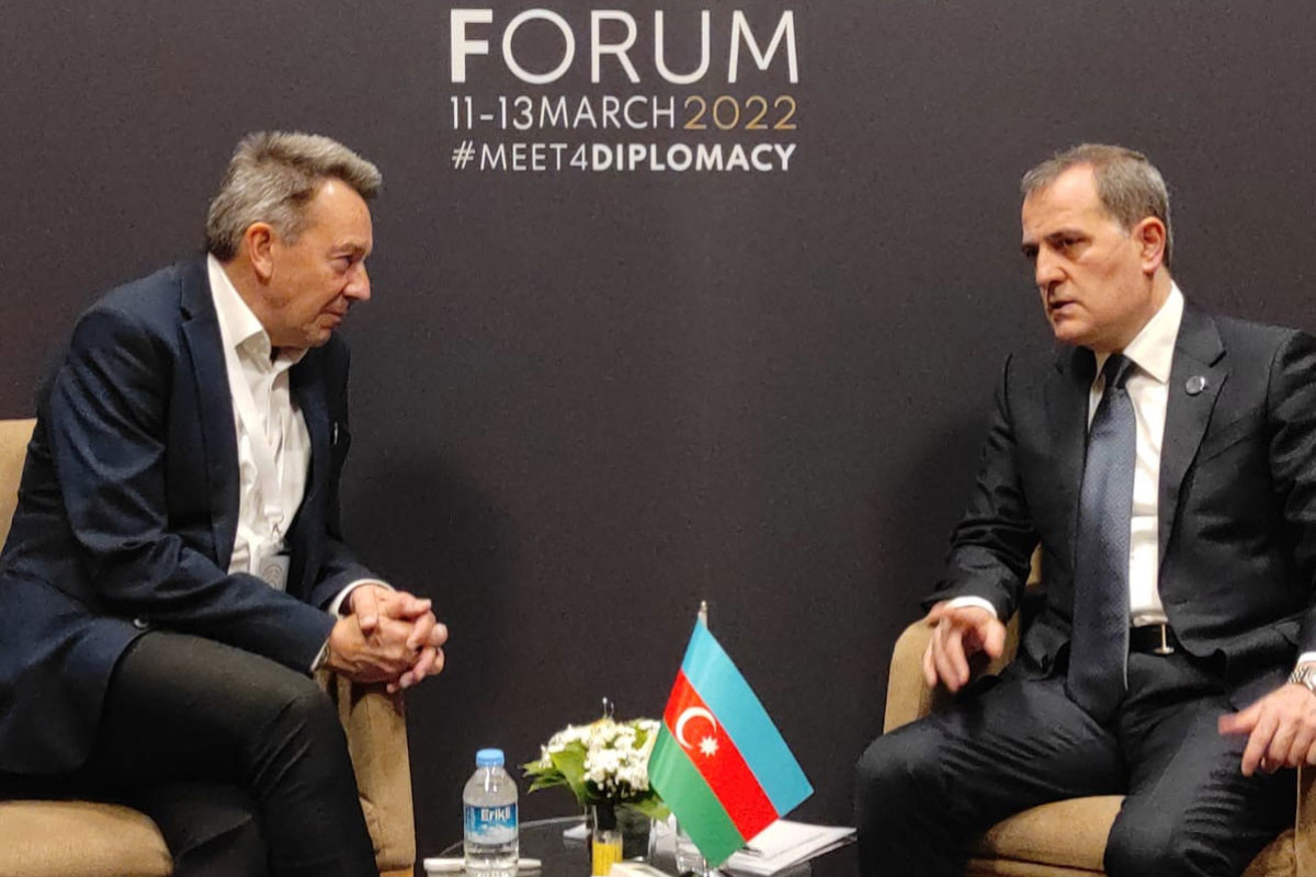 Peter Maurer, President, International Committee of the Red Cross (ICRC) and Jeyhun Bayramov , Foreign Minister of Azerbaijan