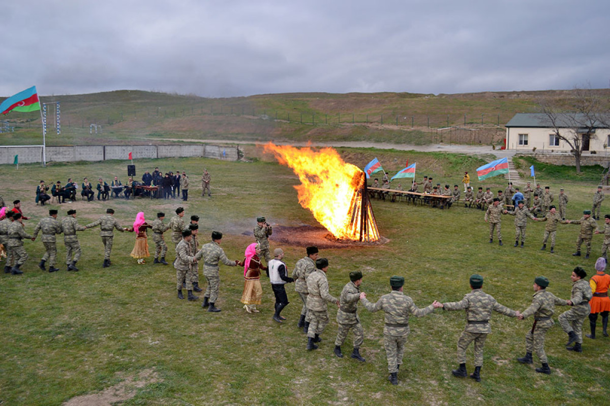 Meetings with servicemen were held on the eve of the Novruz holiday