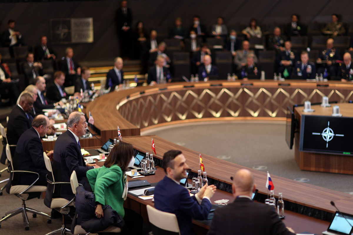 Hulusi Akar attends Russian-Ukrainian panel