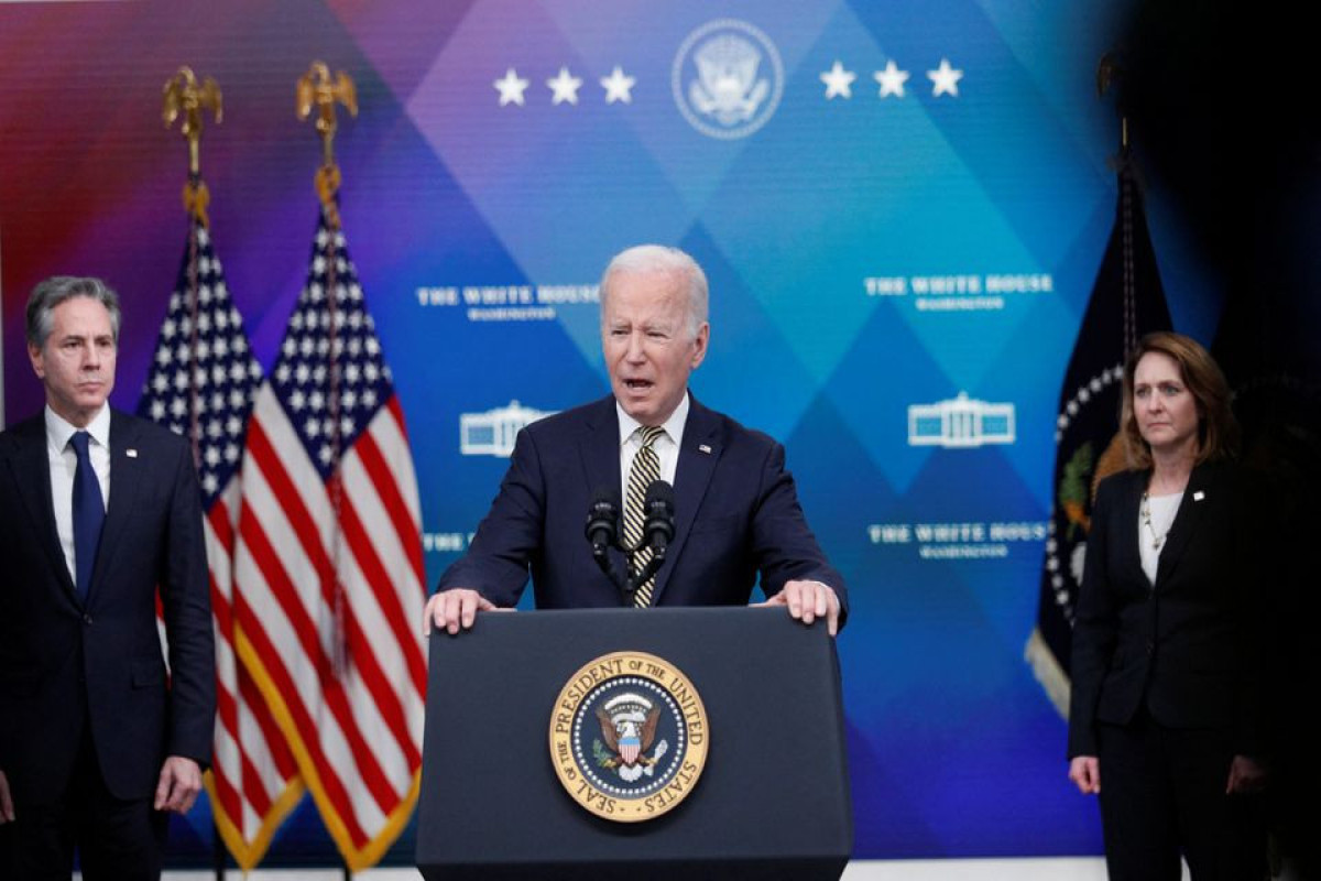 U.S. President Joe Biden speaks i