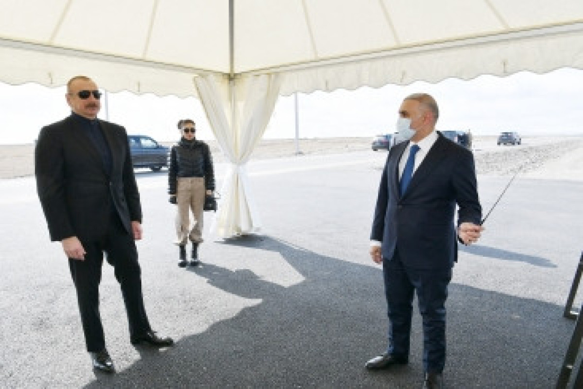President Ilham Aliyev and First Lady Mehriban Aliyeva visited Sugovushan settlement, Tartar district