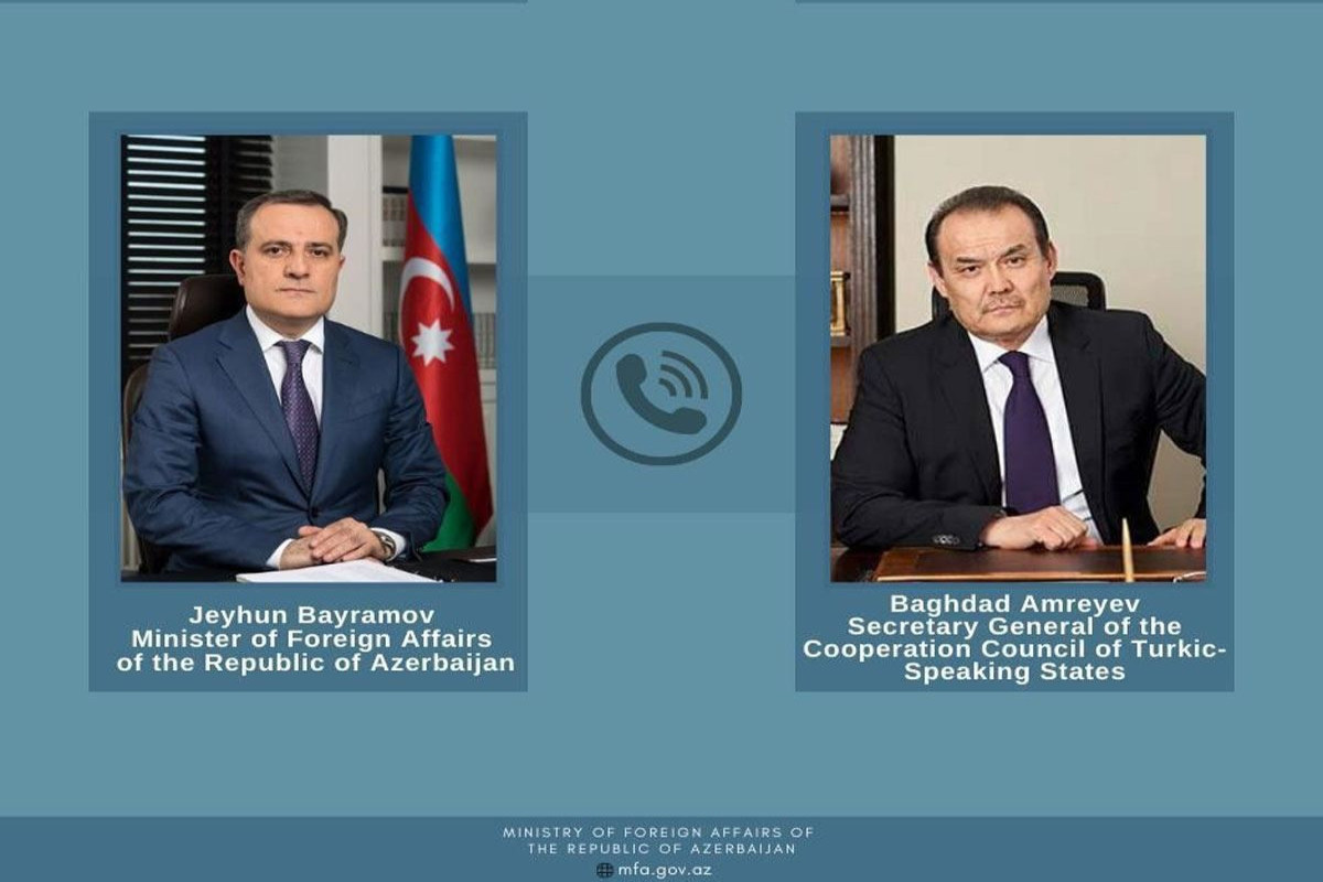 Jeyhun Bayramov had a telephone conversation with the Secretary General of the Organization of Turkish States Baghdad Amreyev