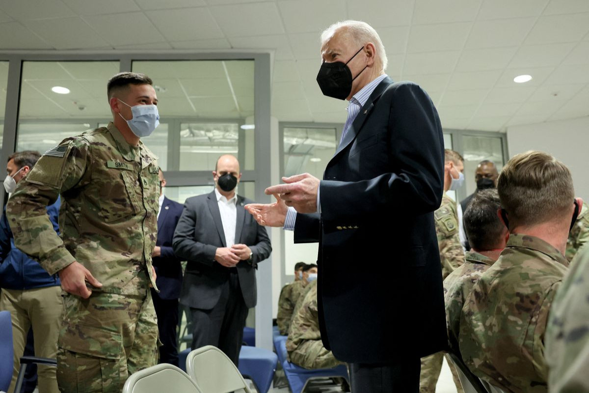 In Poland, Biden visits U.S. troops on NATO eastern flank