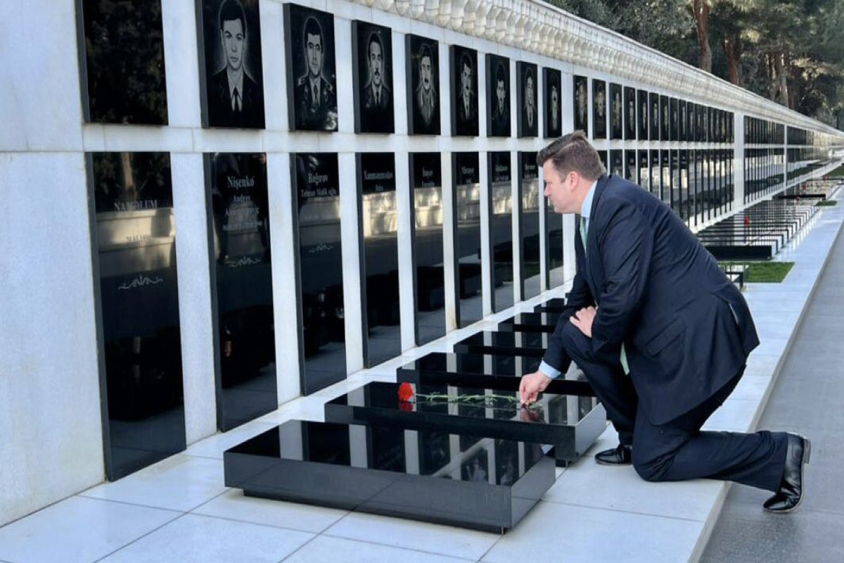 Minister of Armed Forces of Britain visits Alley of Martyrs