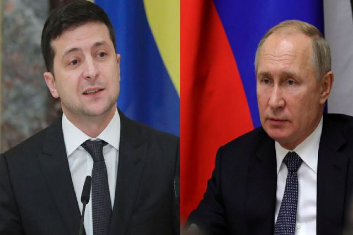 Volodymyr Zelenskyy, President of Ukraine and Vladimir Putin, President of Russia