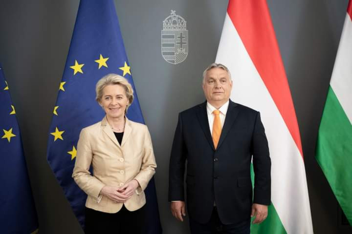 Ursula von der Leyen, European Commission President and Viktor Orban, Hungarian Prime Minister