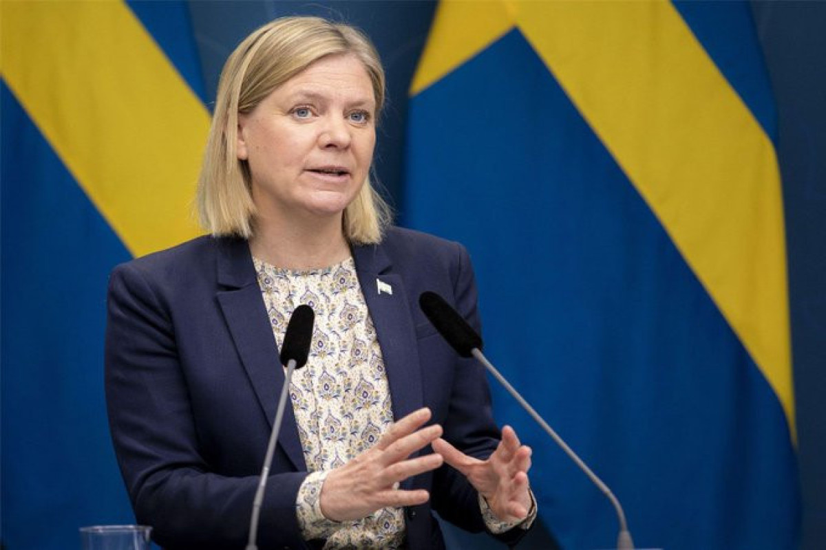 Sweden's Prime Minister Magdalena Andersson