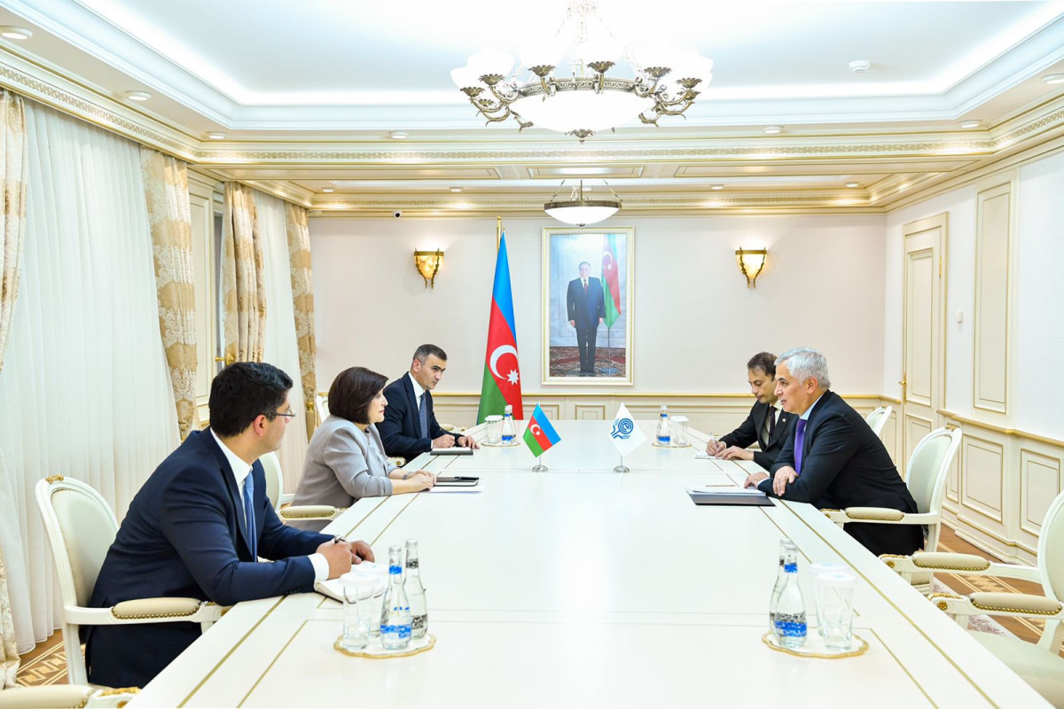 Chair of the Milli Majlis Sahiba Gafarova had a conversation with Secretary General of the Economic Co-operation Organisation (ECO) Khusrav Noziri on 16 May