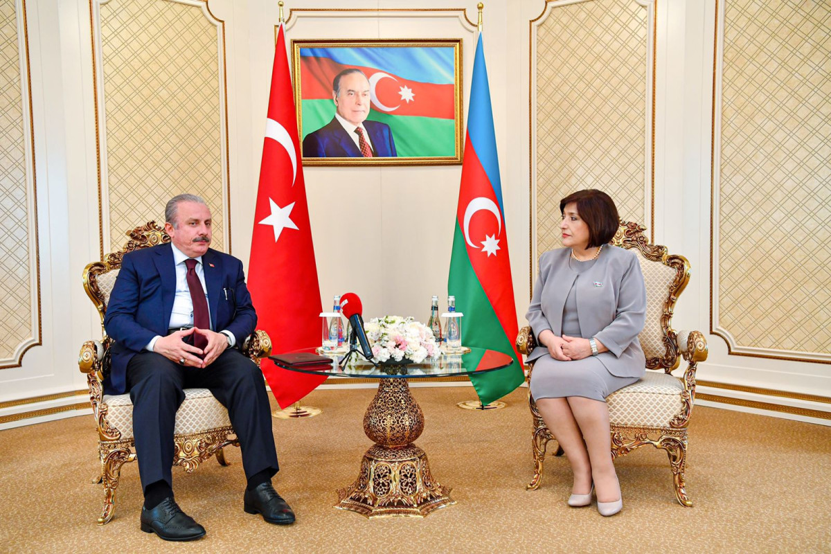 Chair of Milli Majlis Sahiba Gafarova Meets Chairman of Grand National Assembly of Turkey