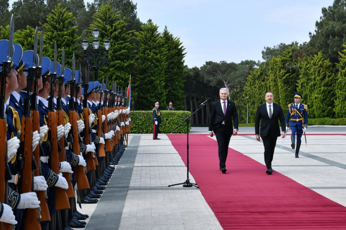 Official welcome ceremony was held for Lithuanian President Gitanas Nausėda