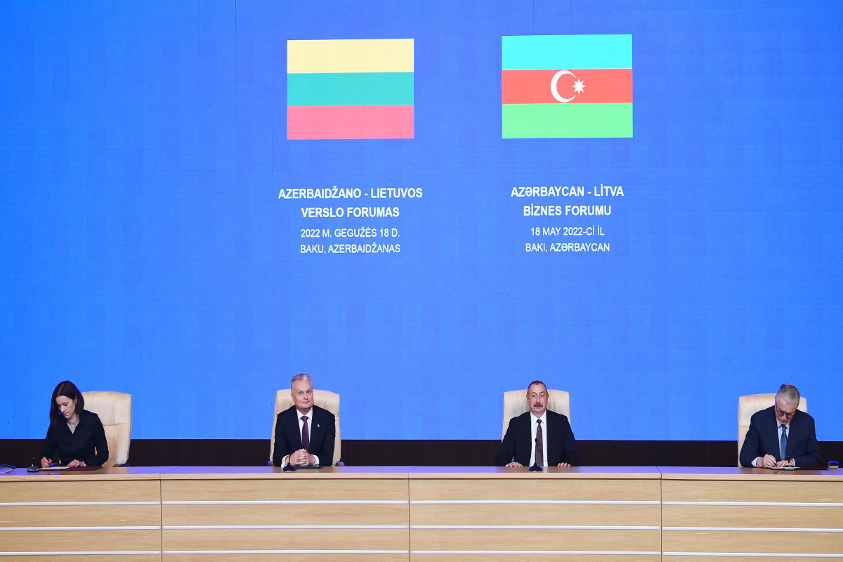 Azerbaijani-Lithuanian documents signed