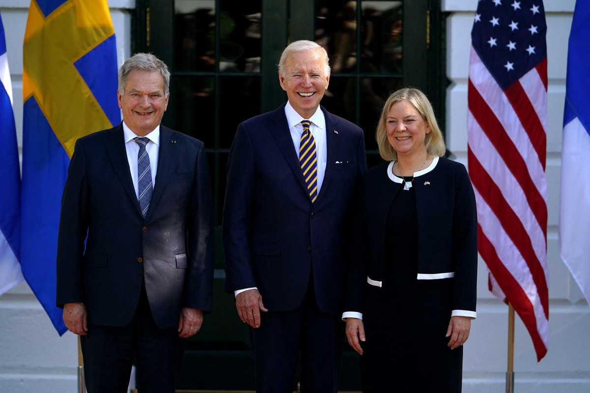 Biden welcomes Swedish and Finnish leaders to White House