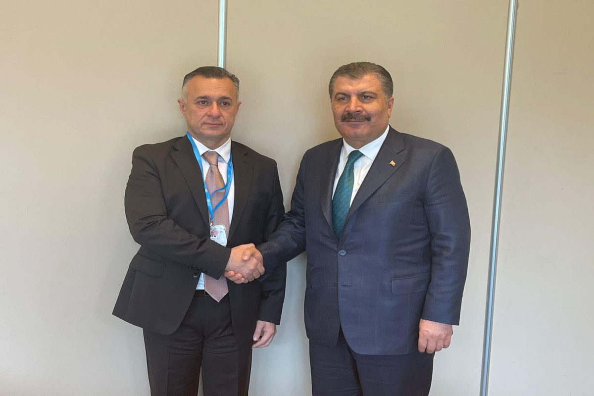 Azerbaijan's and Turkiye's ministers of health met in Geneva