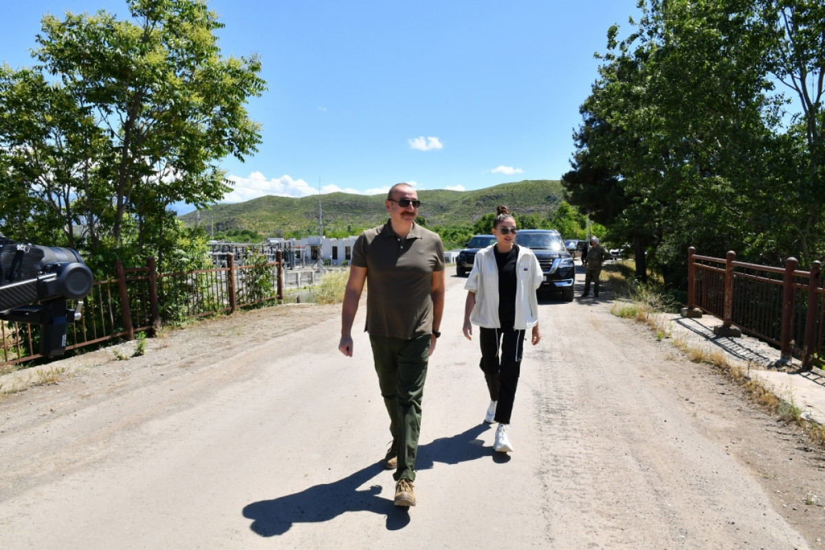 Azerbaijani President and First Lady viewed intensive orchard in Zangilan