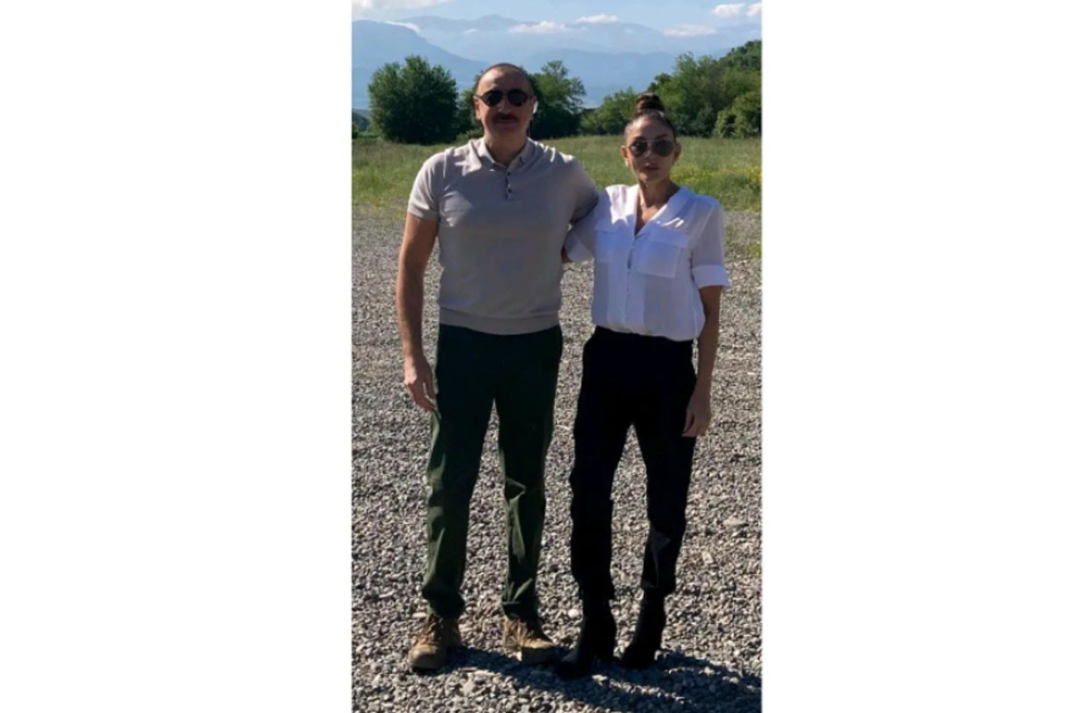 Mehriban Aliyeva makes post from Zangilan