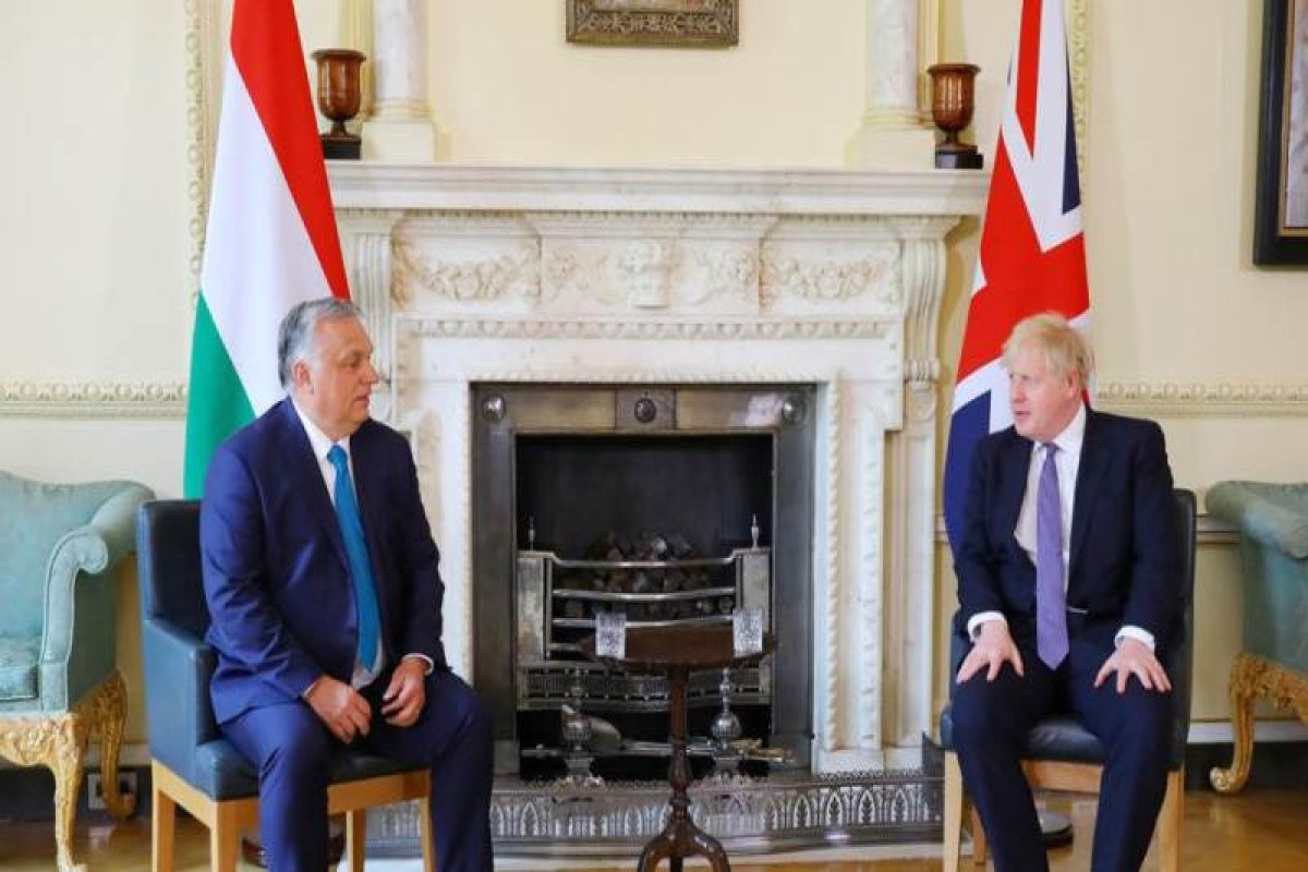 Boris Johnson, British Prime Minister and Viktor Orbán, Prime Minister of Hungary