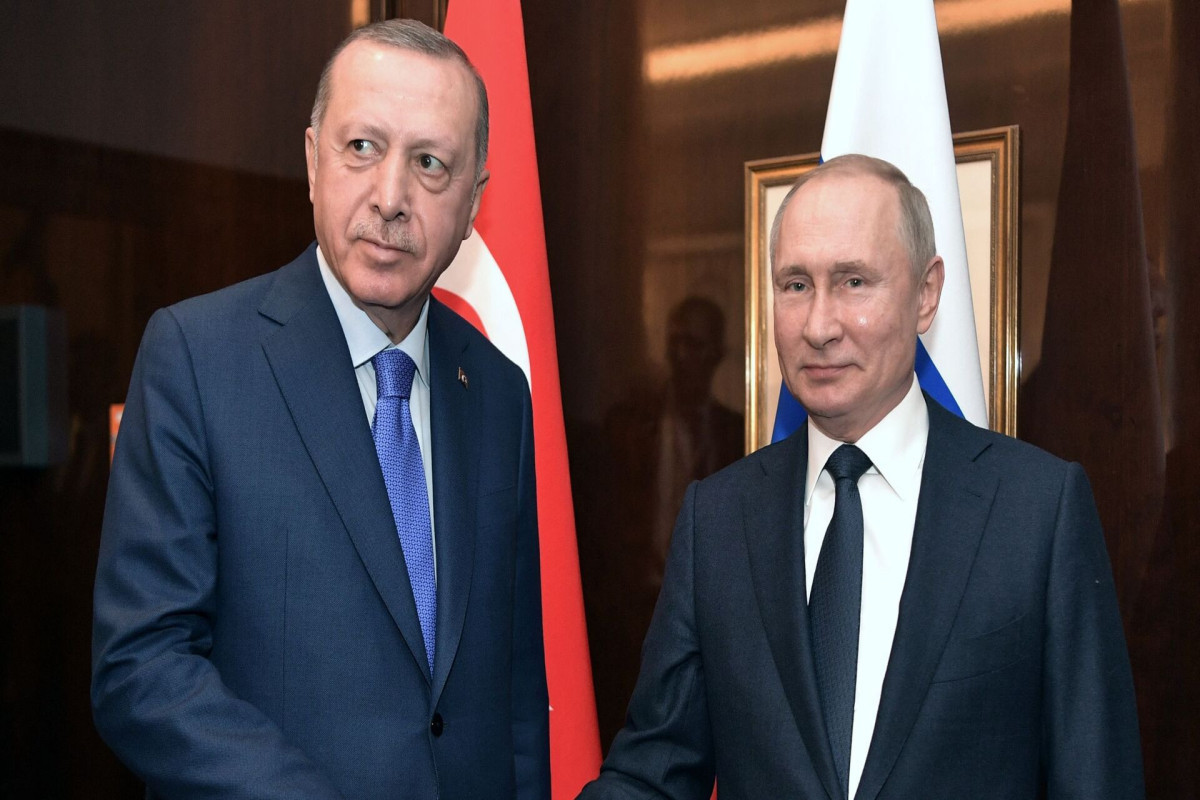 Recep Tayyip Erdogan, Turkish President and Vladimir Putin, Russian President