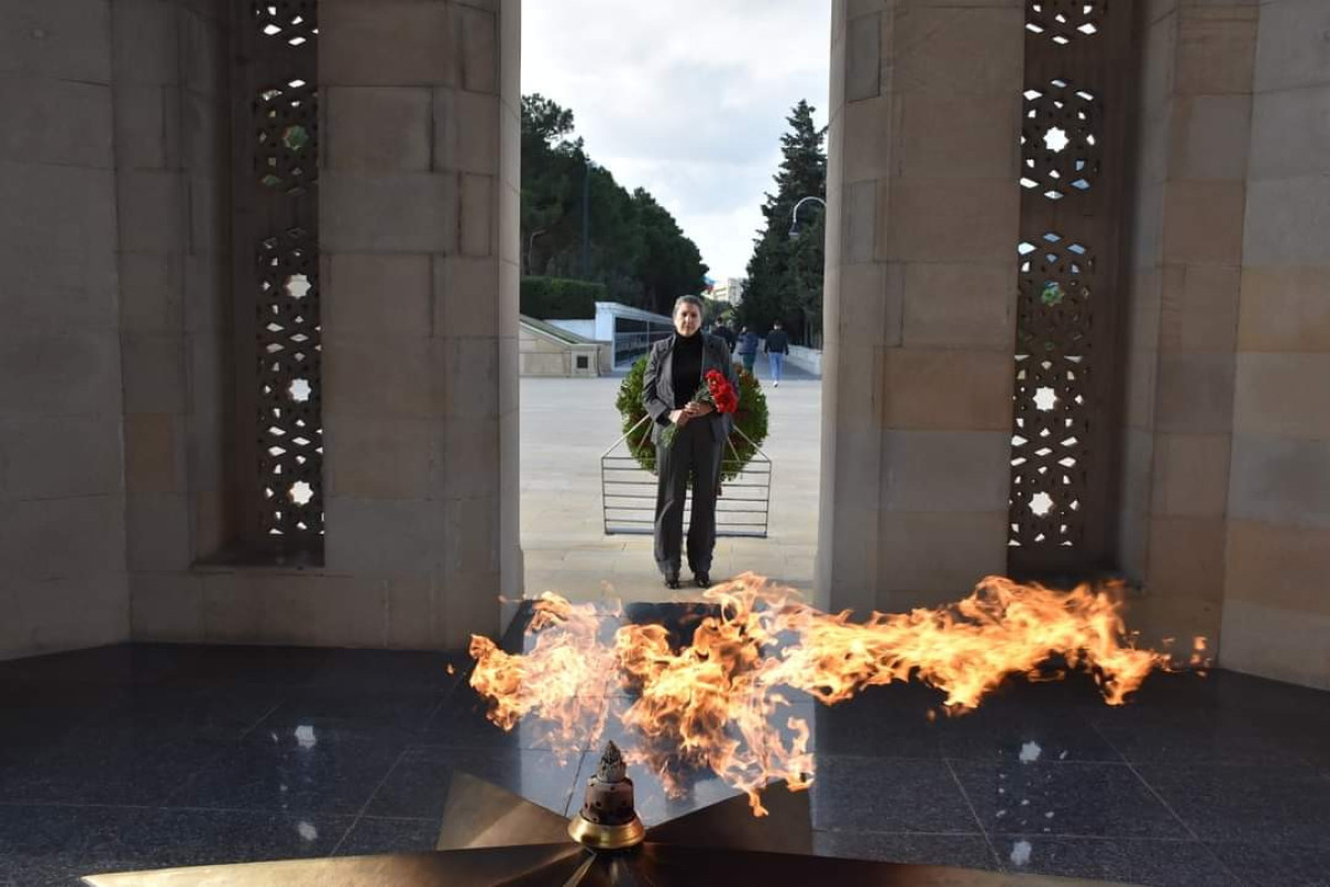 USAID Assistant Administrator Erin E. McKee visited Martyrs’ Alley in Baku