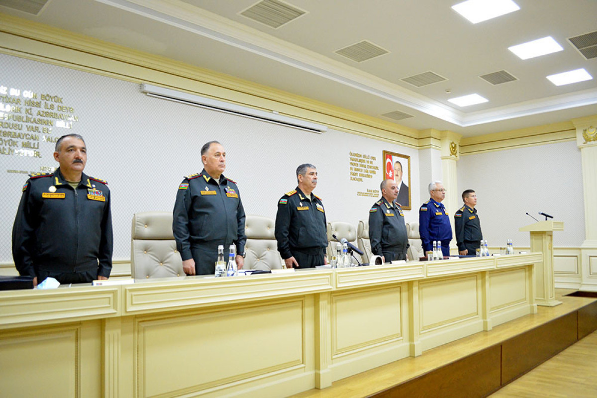Azerbaijan's Ministry of Defense holds an official meeting