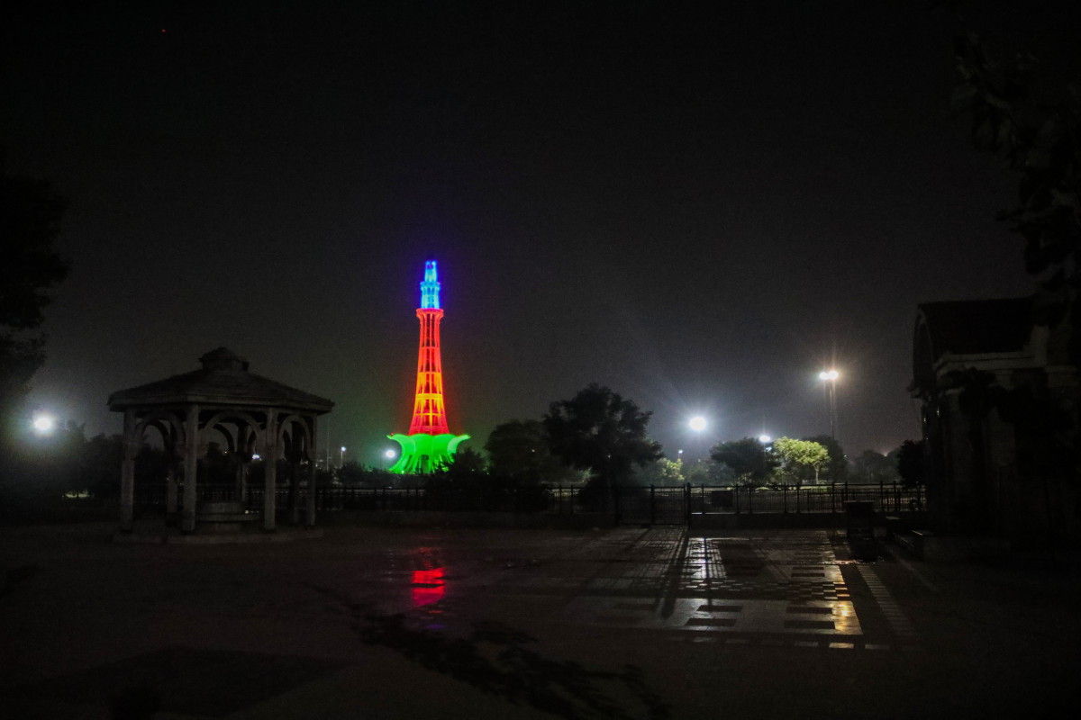 Biggest tower of Pakistan was illuminated with the flag of Azerbaijan-PHOTO 