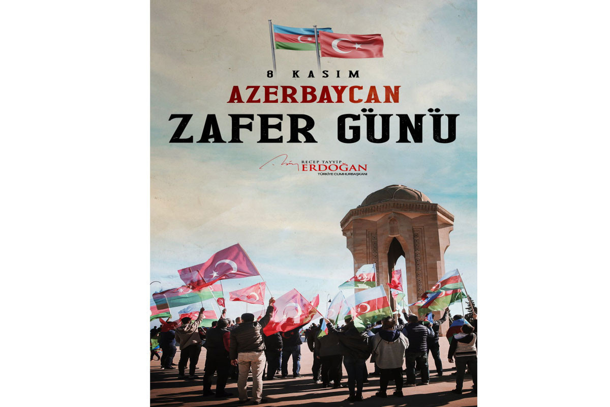Erdogan congratulated the people of Azerbaijan on Victory Day: Karabakh is Azerbaijan!