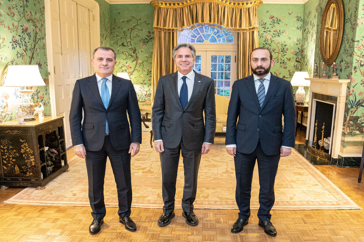 Jeyhun Bayramov, Antony Blinken, Ararat Mirzoyan