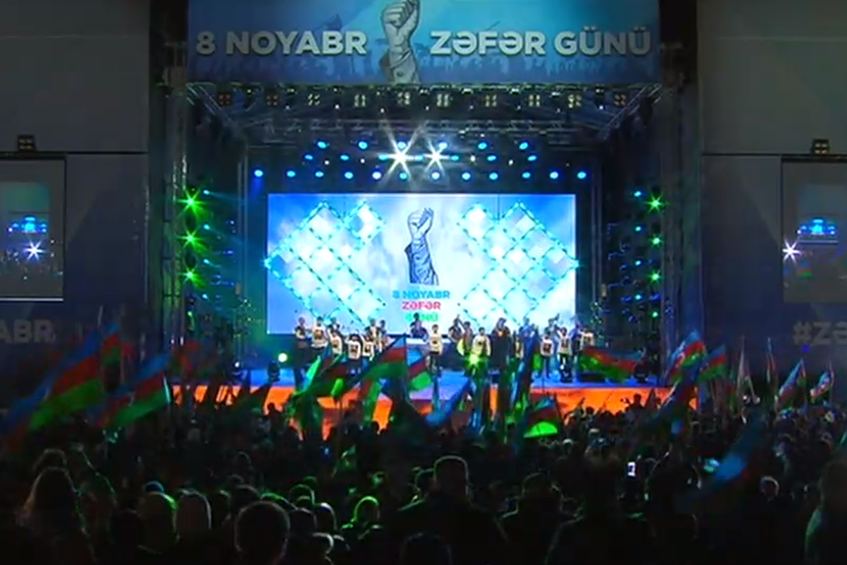 A holiday concert was held regarding Victory Day, fireworks were set off on Baku Boulevard and Shusha-UPDATED -PHOTO 