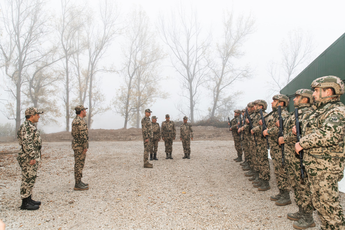 Azerbaijan's Minister of Internal Affairs views service condition of police officers and servicemen in Shusha -PHOTO 