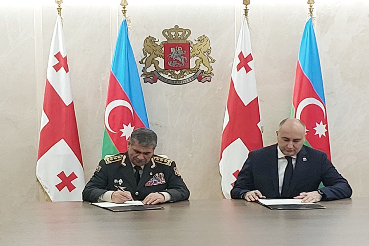 Azerbaijan and Georgia ink military cooperation plan