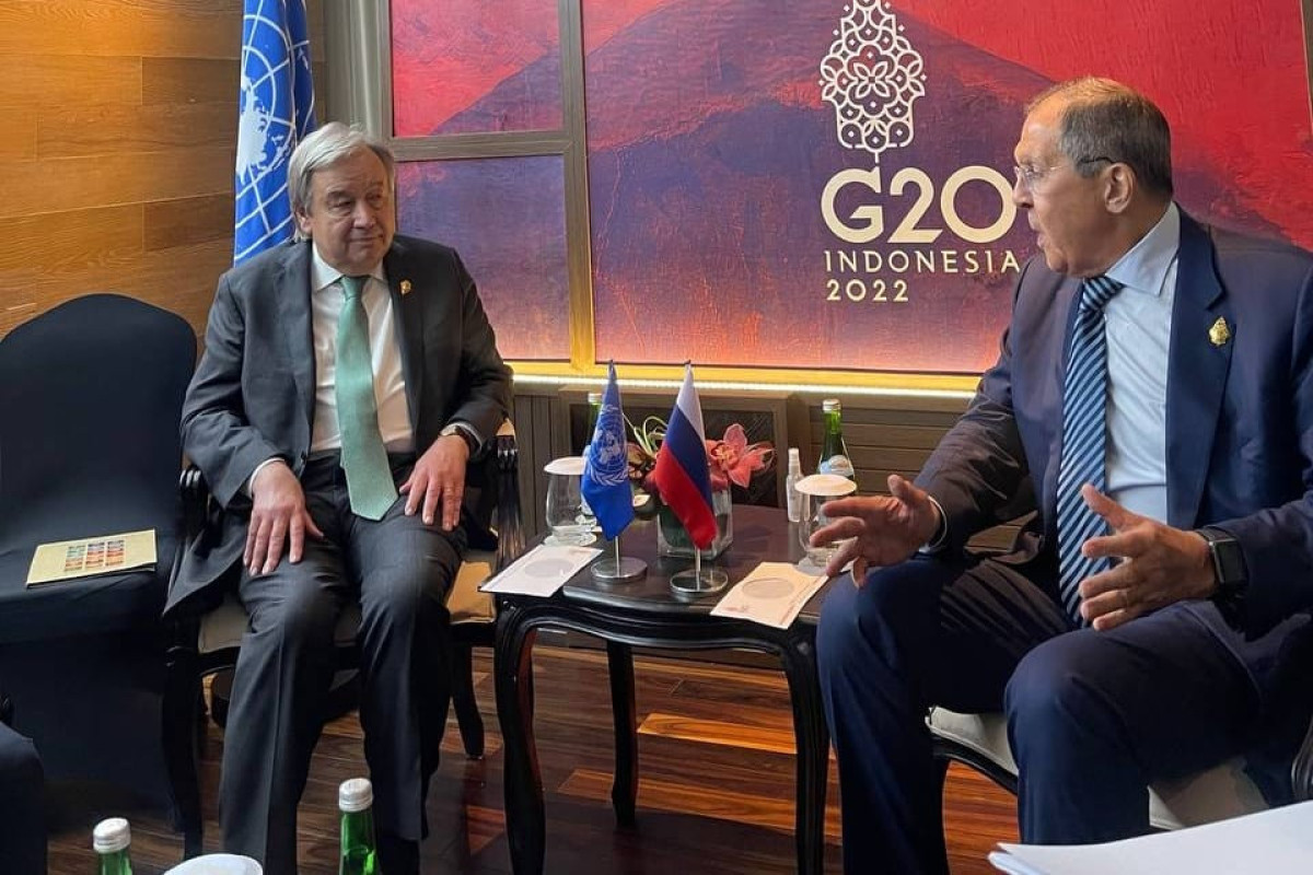 Russia's Lavrov meets UN Secretary General at G20