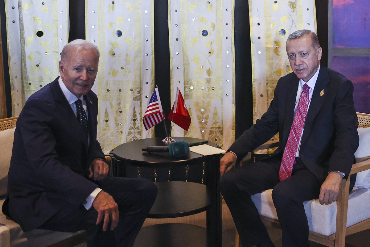 Turkish President Recep Tayyip Erdogan and US President Joe Biden