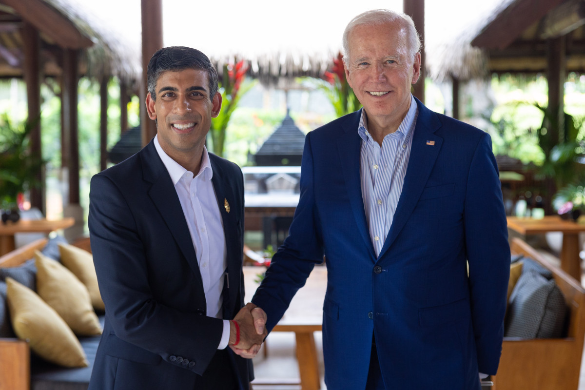 US President Joe Biden and his British Prime Minister Rishi Sunak
