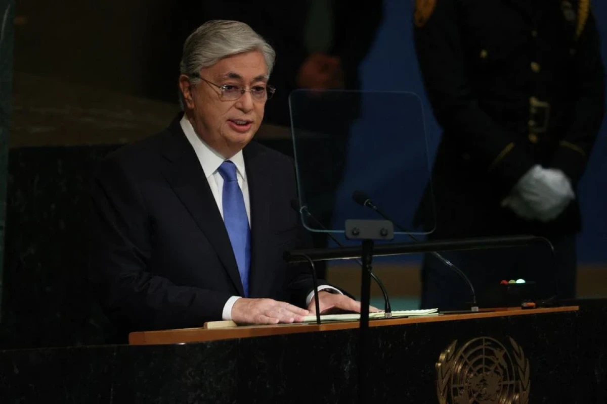 Kazakh president Kassym-Jomart Tokayev