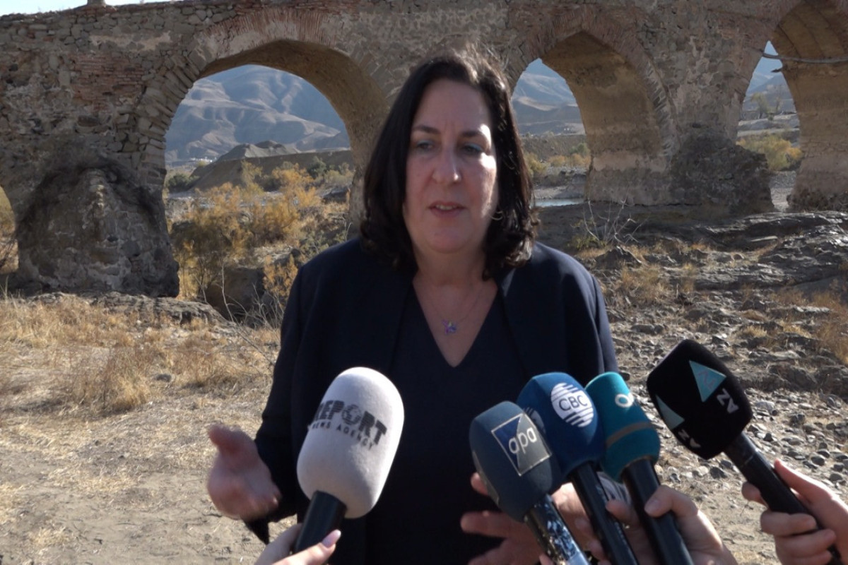 US researchers visited Khudafarin bridge-PHOTO 