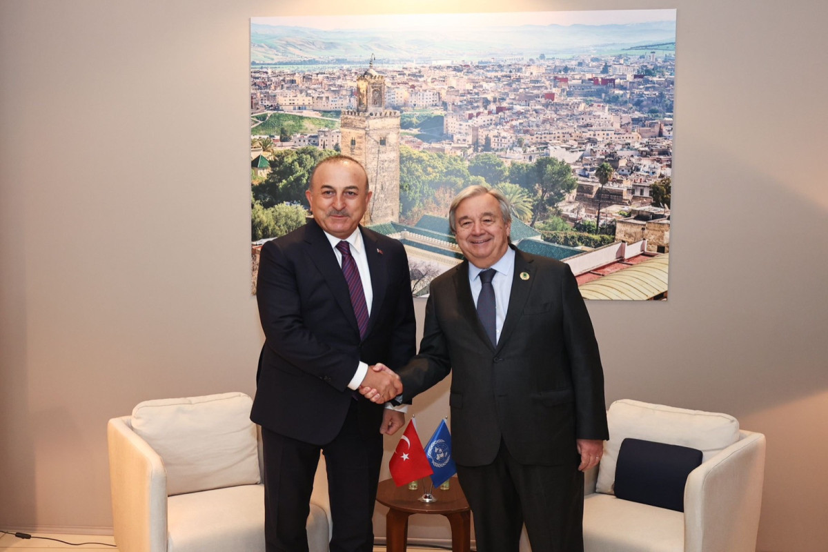 Mevlut Cavusoglu, Antonio Guterres