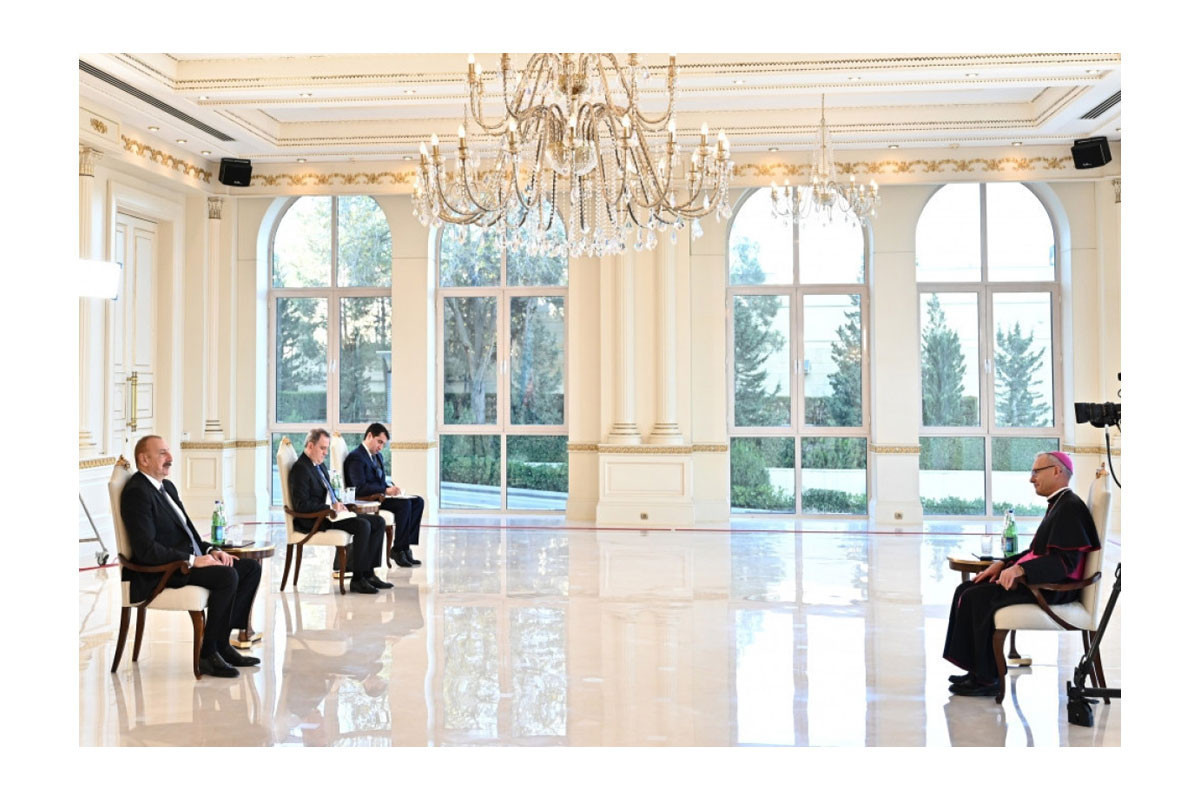 President Ilham Aliyev received credentials of newly appointed apostolic nuncio of Holy See