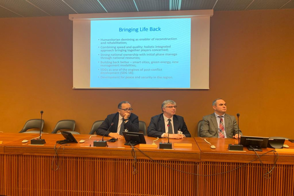 Geneva hosts event on mine problem faced by Azerbaijan