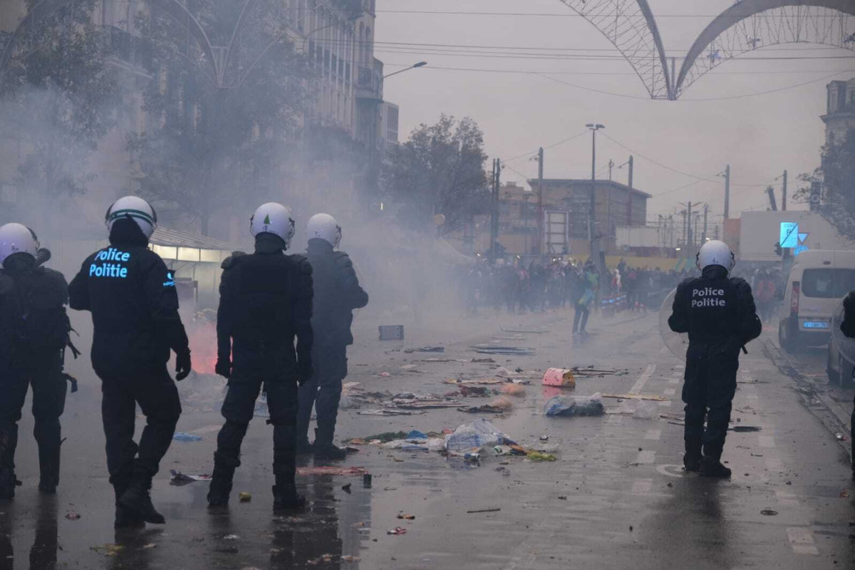 Riots in Brussels after Morocco beat Belgium, many detained-VIDEO 