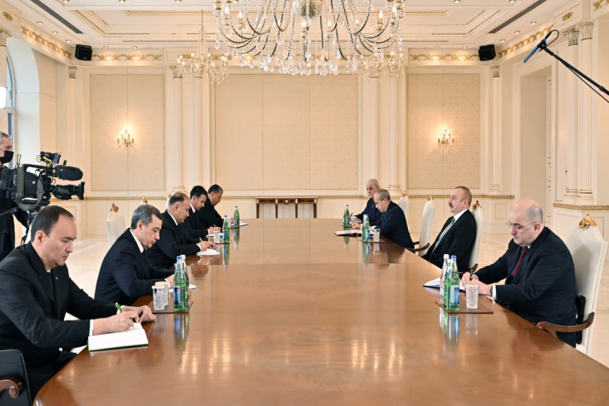 President Ilham Aliyev received delegation led by Deputy Prime Minister of Turkmenistan
