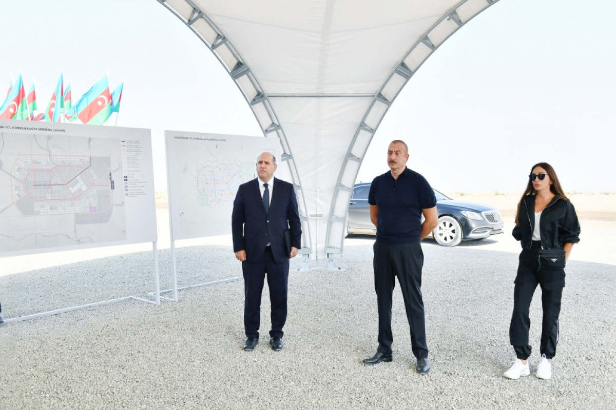 Groundbreaking ceremony of internal road and communication network of Aghdam held-UPDATED 