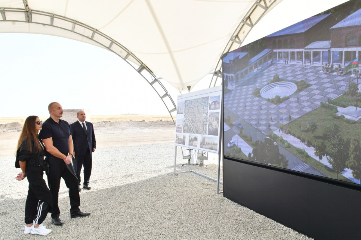 Foundation stone was laid for Kangarli village, Aghdam