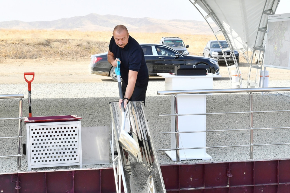 Azerbaijani President attended groundbreaking ceremony for Khidirlli village, Aghdam-UPDATED 
