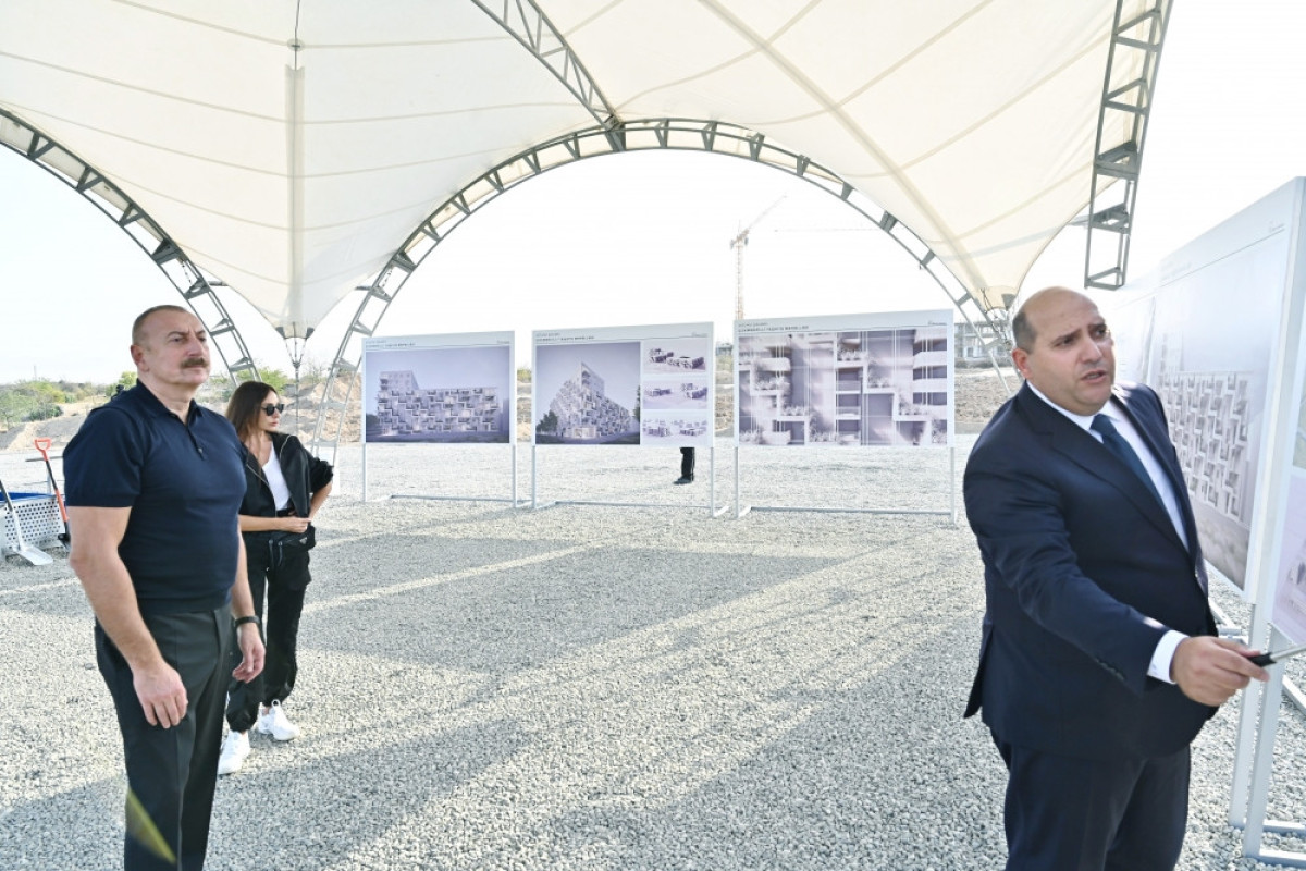 Foundation stone was laid for residential block to be constructed for former IDPs in Aghdam city-UPDATED 