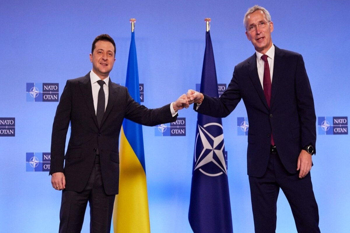 Volodymyr Zelensky, Ukrainian President and Jens Stoltenberg, NATO Secretary-General