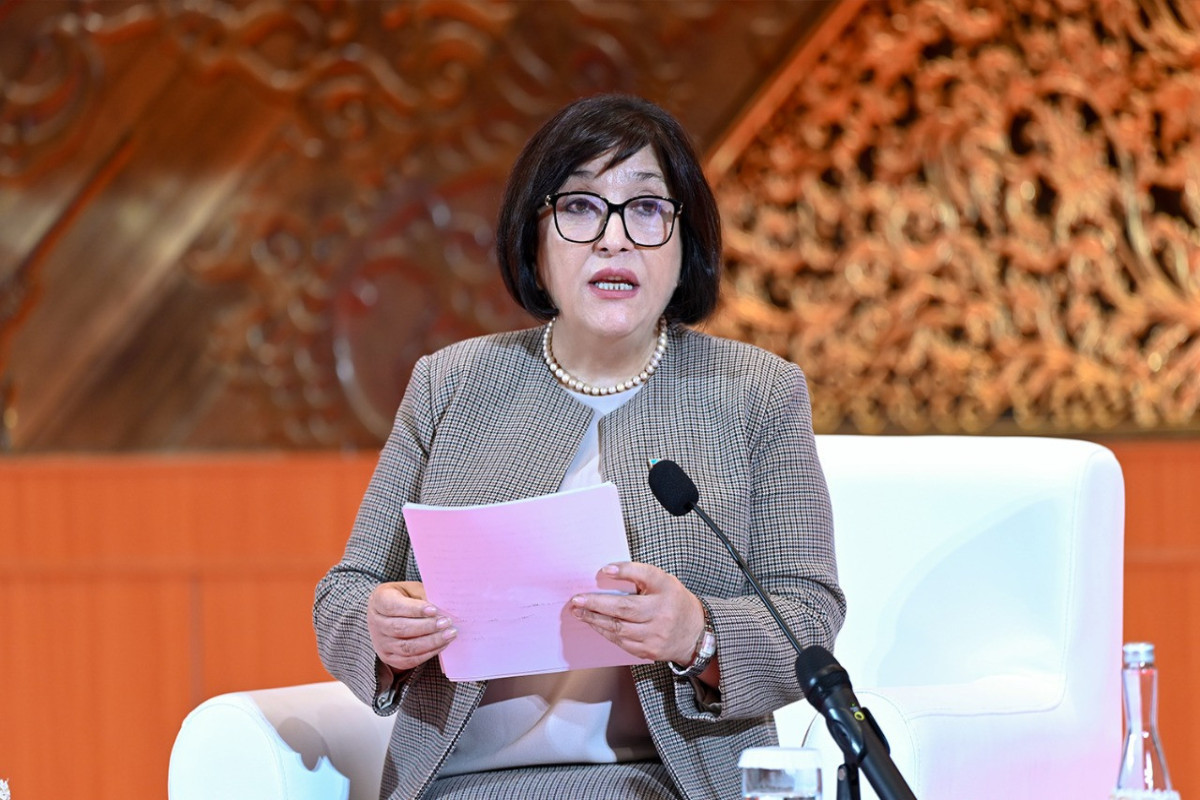Chairperson of Azerbaijan's Milli Majlis takes the Floor at the 8th Summit of G20 Parliamentary Speakers in Jakarta