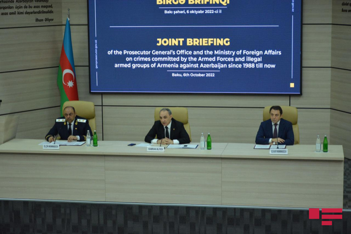Azerbaijan requires investigation of crimes committed by Armenia from international organizations, says MFA