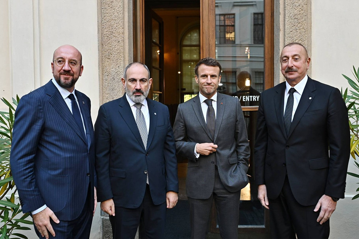 Meeting of President Ilham Aliyev with President of France, President of European Council, and Prime Minister of Armenia was held in Prague-PHOTO -UPDATED 