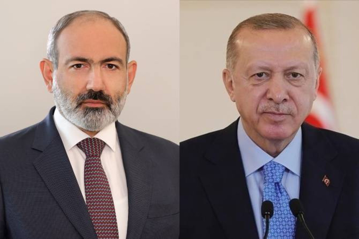 Nikol Pashinyan, Armenian Prime Minister and Recep Tayyip Erdogan, Turkish President