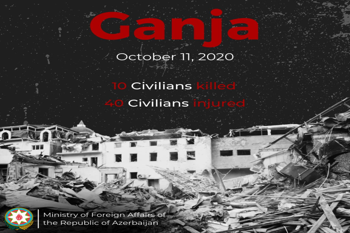 Azerbaijani MFA makes post an 2nd anniversary of missile attack on Ganja