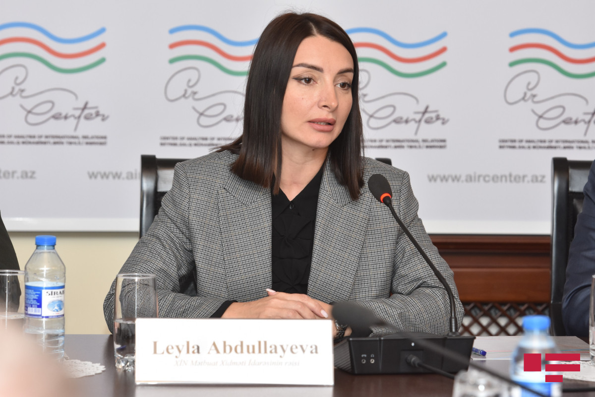 Leyla Abdullayeva, Head of Press Service of the Ministry of Foreign Affairs